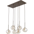 BRILAGI - Kroonluchter aan kabel VULCANO 6xG9/8W/230V brons/rookbeige