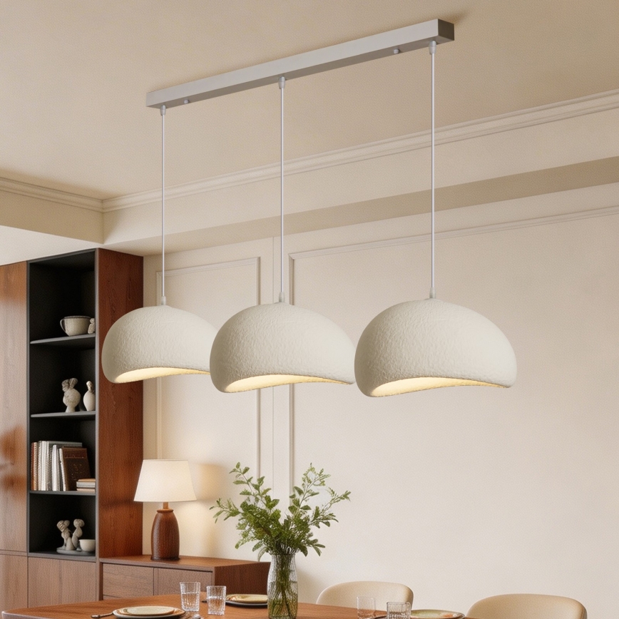 BRILAGI - Kroonluchter aan kabel WABI SABI 3xE27/60W/230V wit