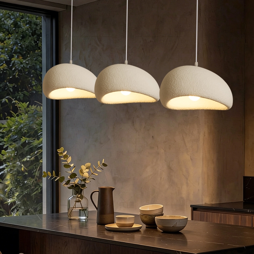 BRILAGI - Kroonluchter aan kabel WABI SABI 3xE27/60W/230V wit