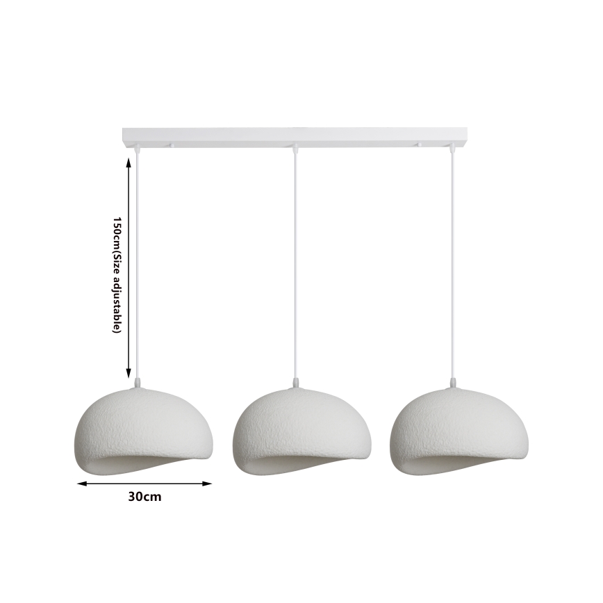 BRILAGI - Kroonluchter aan kabel WABI SABI 3xE27/60W/230V wit