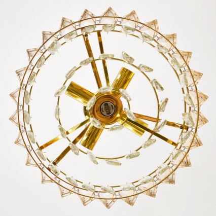 Brilagi - Kroonluchter aan ketting CRISTAL, 5×E14 (max. 40 W), 230 V, Ø 38 cm