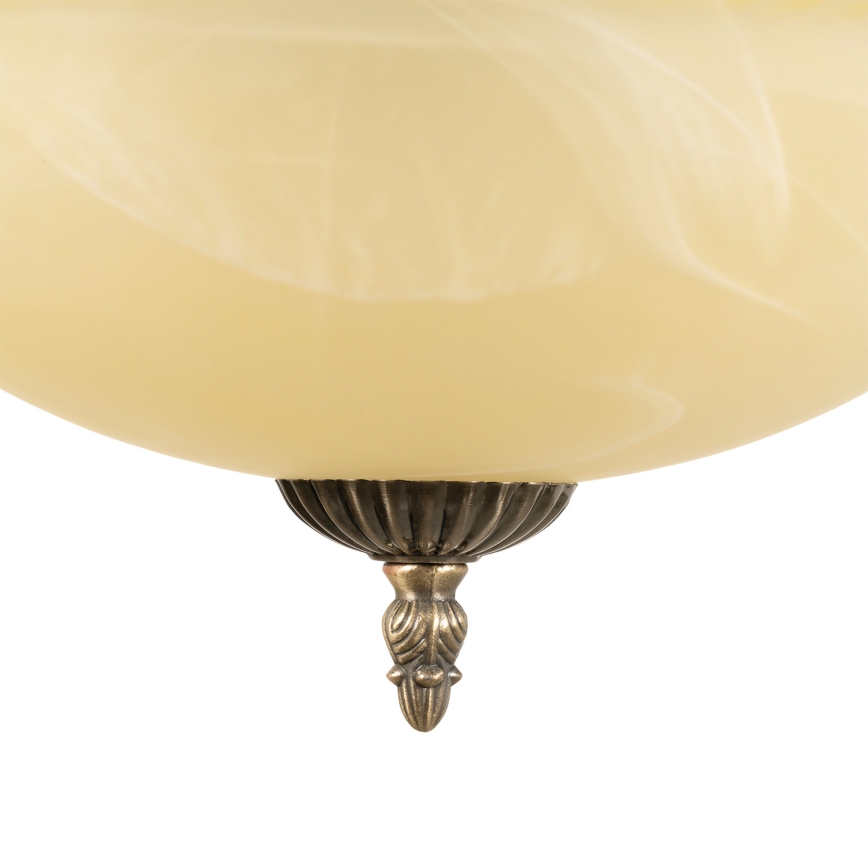 BRILAGI - Kroonluchter aan ketting DAHLIA 9xE27/40W/230V Ø 74 cm messing