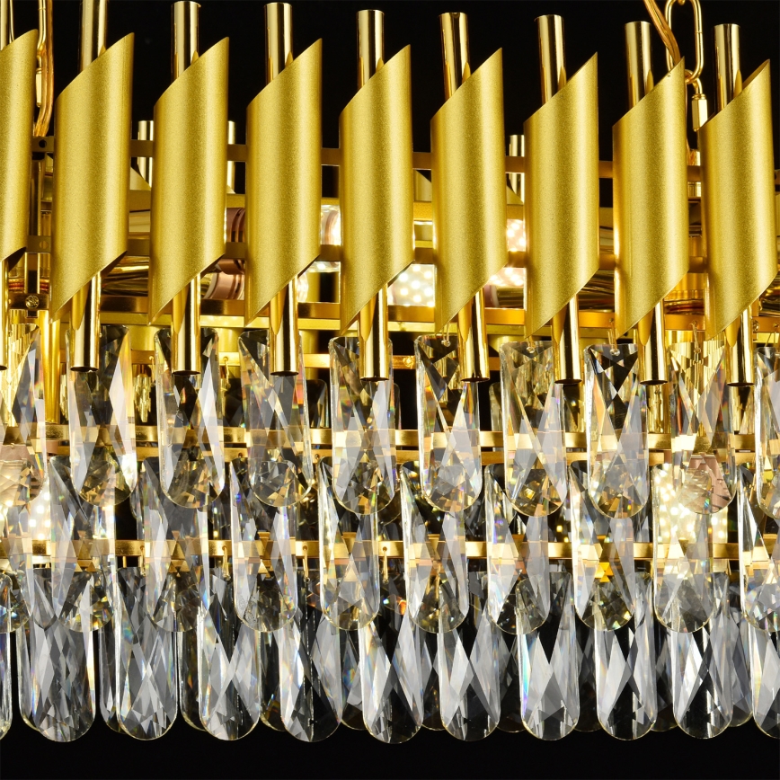 Brilagi - Kroonluchter aan ketting ECLIPSE 10xE14/10W/230V 78x28 cm goudkleurig