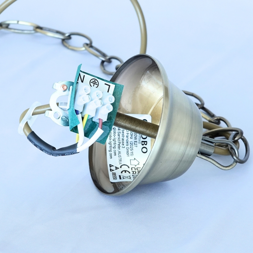 Brilagi - Kroonluchter aan ketting NOSTALGIA 1xE27/60W/230V