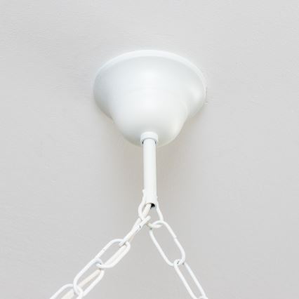 Brilagi - Kroonluchter aan ketting QUEEN 6xE14/40W/230V beuk/crème