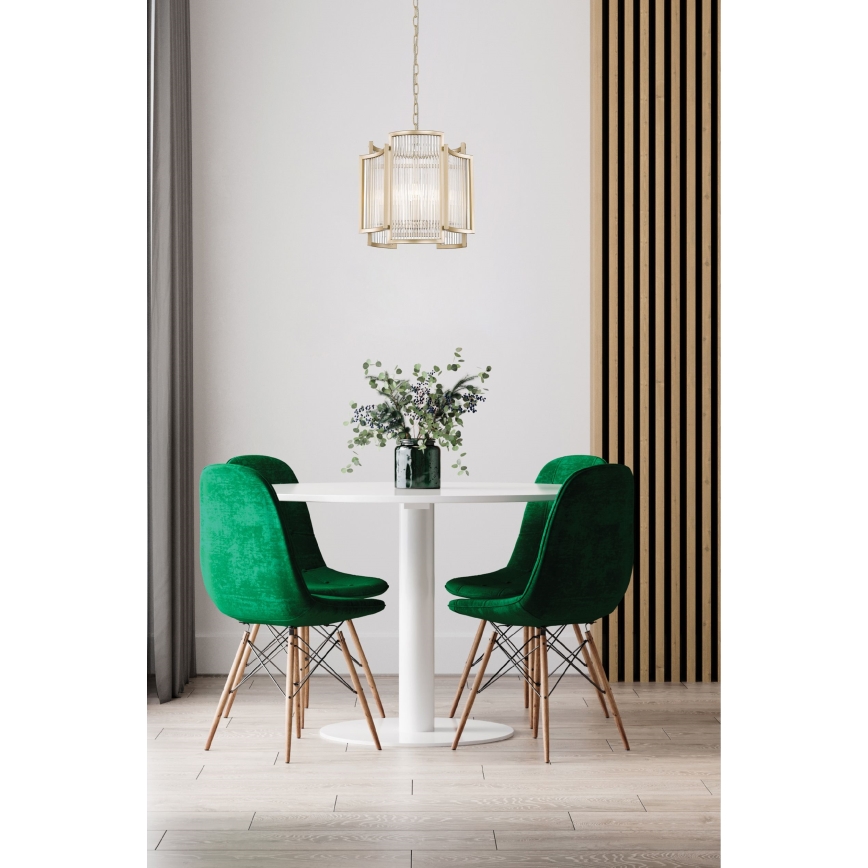 Brilagi - Kroonluchter aan ketting RAMOS 3xE14/60W/230V goud