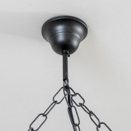 Brilagi - Kroonluchter aan ketting ROATA 6xE14/40W/230V Ø 70 cm van beuk