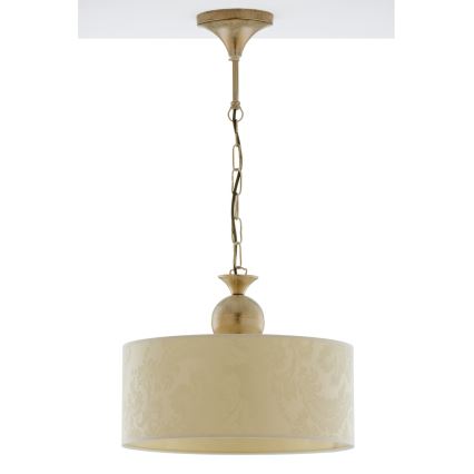 Brilagi - Kroonluchter aan ketting SAPHIRE 1xE27/15W/230V crème/goud/patina