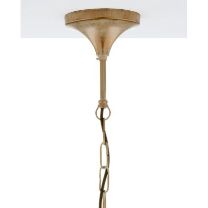 Brilagi - Kroonluchter aan ketting SAPHIRE 1xE27/15W/230V crème/goud/patina