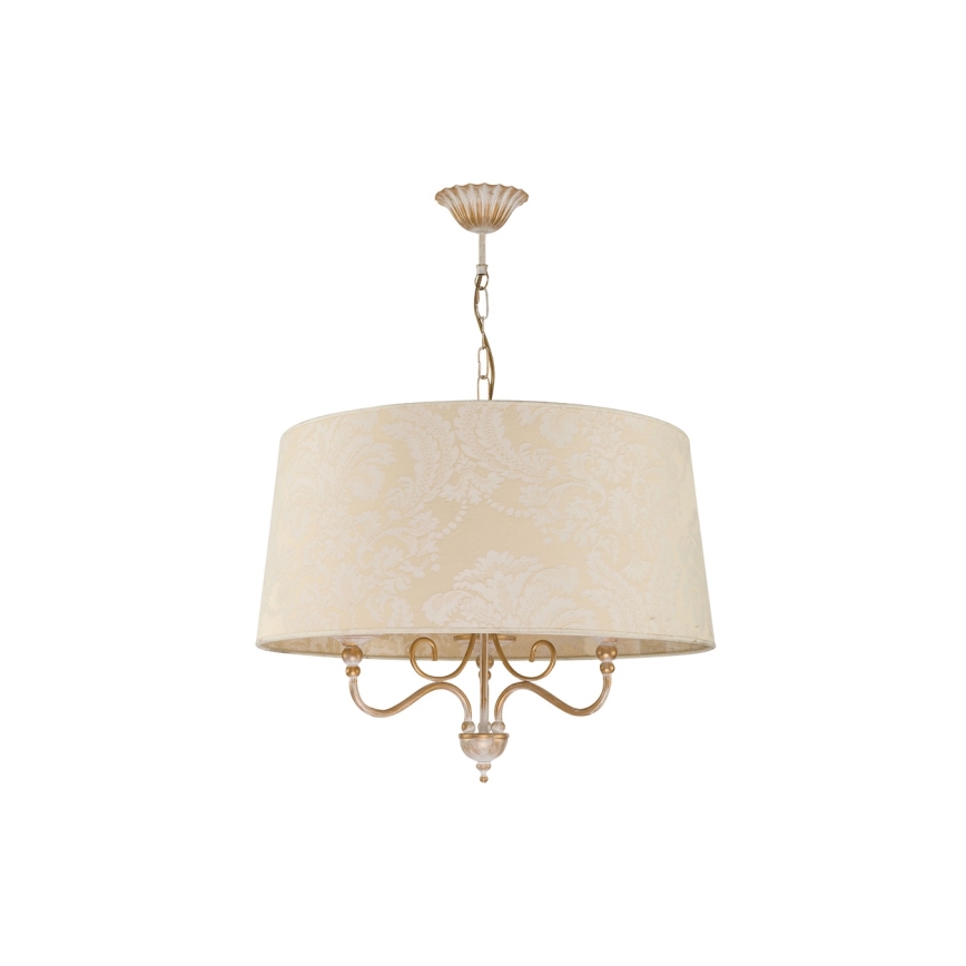Brilagi - Kroonluchter aan ketting SONIA 3xE27/15W/230V Ø 56 cm crème/patina