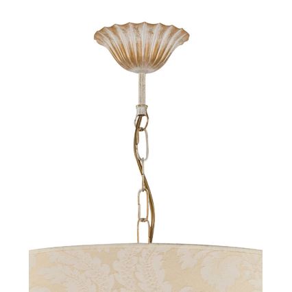 Brilagi - Kroonluchter aan ketting SONIA 3xE27/15W/230V Ø 56 cm crème/patina