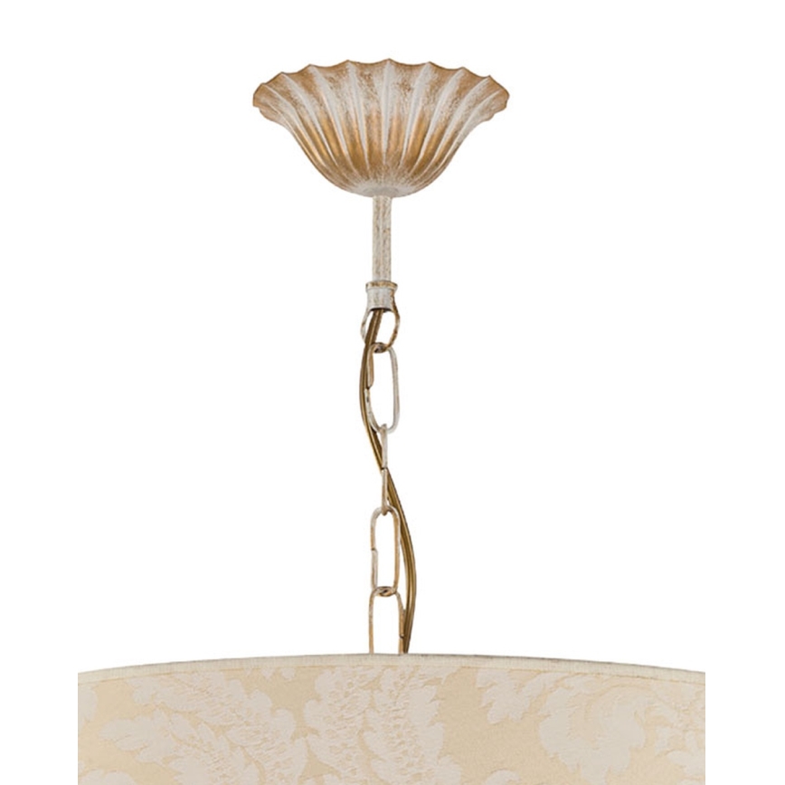 Brilagi - Kroonluchter aan ketting SONIA 3xE27/15W/230V Ø 56 cm crème/patina