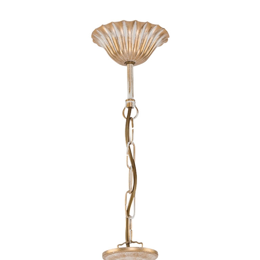 Brilagi - Kroonluchter aan ketting SONIA 3xE27/15W/230V Ø 64 cm crème/patina