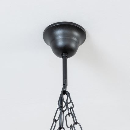 Brilagi - Kroonluchter aan ketting TIMONA 4xE14/40W/230V Ø 50 cm beuk/walnoot