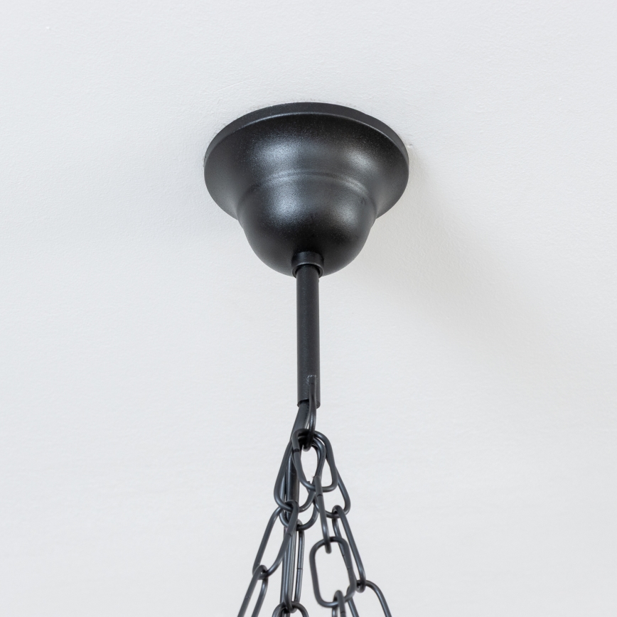 Brilagi - Kroonluchter aan ketting TIMONA 4xE14/40W/230V Ø 50 cm beuk/walnoot