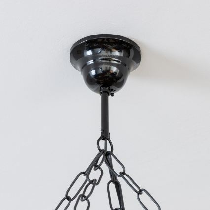 Brilagi - Kroonluchter aan ketting TIMONA 8xE14/40W/230V Ø 70 cm beukenhout