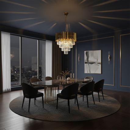 Brilagi - Kroonluchter met ketting CRISTAL 5xE14/40W/230V Ø 45 cm