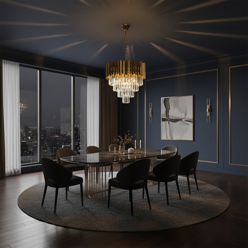 Brilagi - Kroonluchter met ketting CRISTAL 5xE14/40W/230V Ø 45 cm