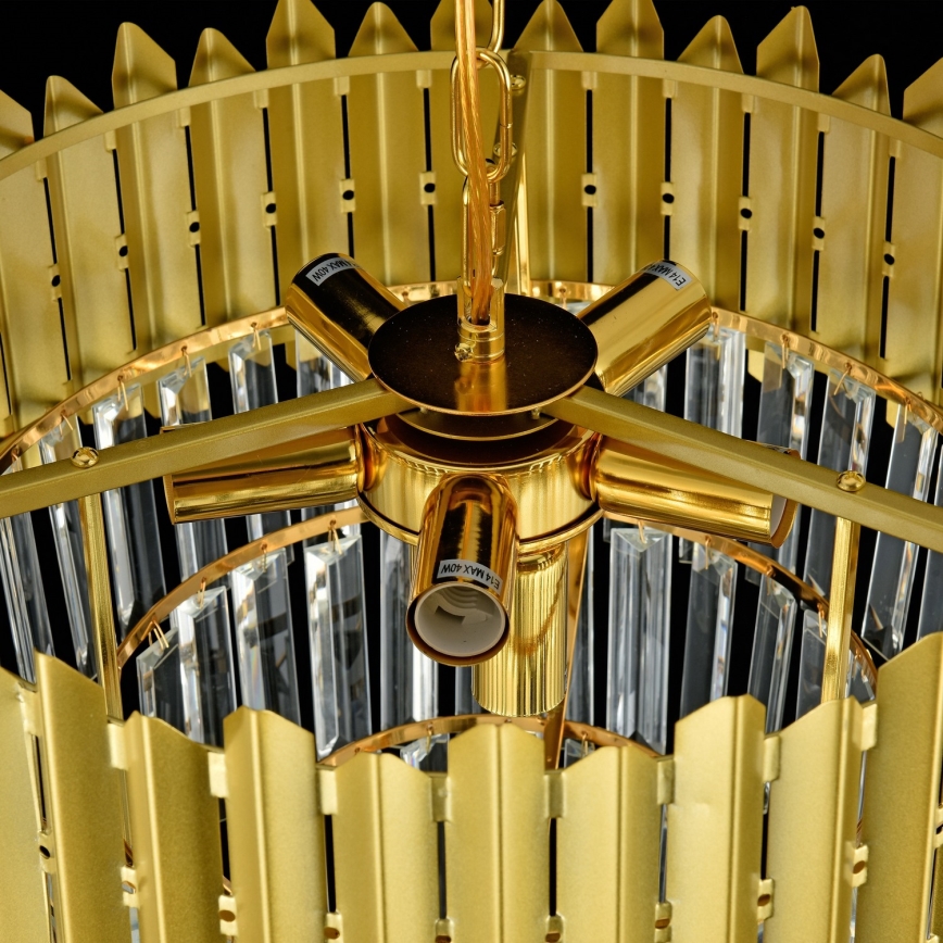 Brilagi - Kroonluchter met ketting CRISTAL 5xE14/40W/230V Ø 45 cm