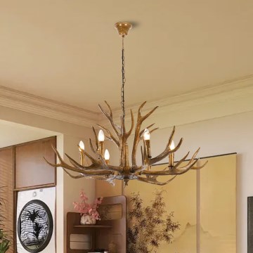 Brilagi - Kroonluchter met ketting DEER 6xE14/10W/230V Ø 102 cm