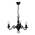 Brilagi - Kroonluchter met ketting IMPERO 3xE14/60W/230V zwart