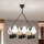 Brilagi - Kroonluchter met ketting QUEEN 6xE14/40W/230V eiken