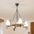 Brilagi - Kroonluchter met ketting TIMONA 4xE14/40W/230V eik
