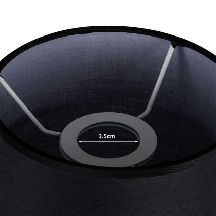 Brilagi - Lampenkap voor tafellamp TABLON E27 Ø 14 cm zwart