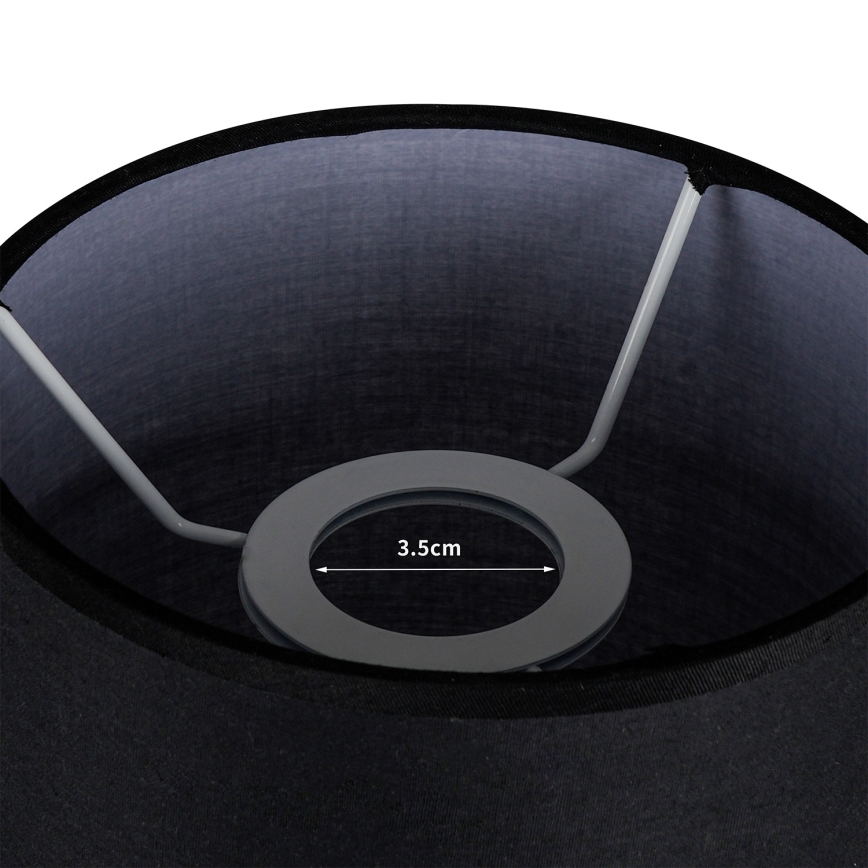 Brilagi - Lampenkap voor tafellamp TABLON E27 Ø 14 cm zwart