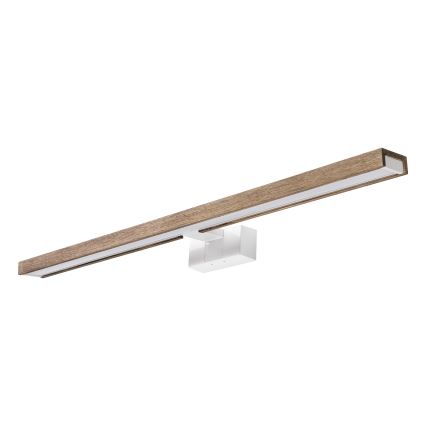 Brilagi - 3-in-1 LED-spiegelverlichting voor de badkamer WOODY MIRROR LED/15W/230V 80 cm IP44 wit/eiken-walnoot