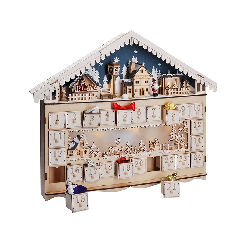 Brilagi - LED adventskalender LED/2xAA grenen