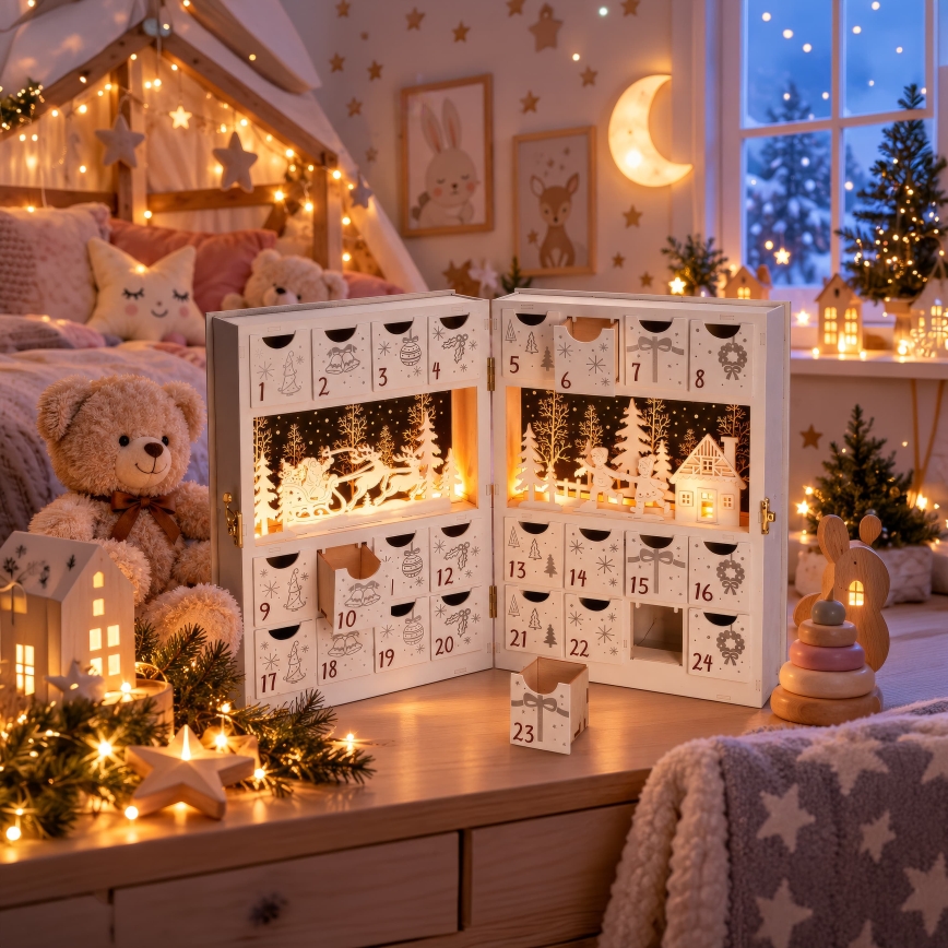BRILAGI - LED Adventskalender LED/2xAA