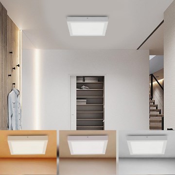 Brilagi - LED Badkamer plafondlamp FRAME LED/24W/230V 30x30 cm 3000/4000/6000K IP44 wit