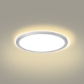 Brilagi - LED badkamer plafondlamp ULTRA SLIM LED/18W/230V Ø 30 cm zilver IP54