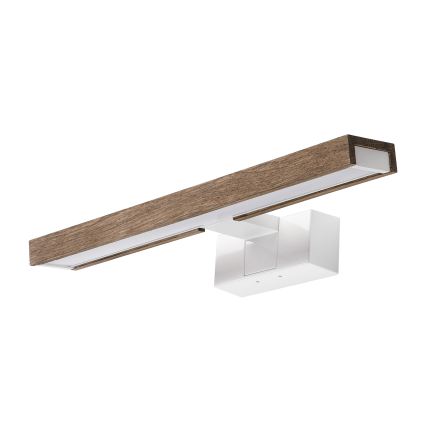 Brilagi - LED-spiegelverlichting voor de badkamer 3-in-1 WOODY MIRROR LED/8W/230V 40 cm IP44 wit/eiken