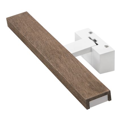 Brilagi - LED-spiegelverlichting voor de badkamer 3-in-1 WOODY MIRROR LED/8W/230V 40 cm IP44 wit/eiken