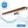 Brilagi - LED Badkamer spiegelverlichting WOODY MIRROR LED/12W/230V 60 cm IP44 eiken kers/glanzend chroom