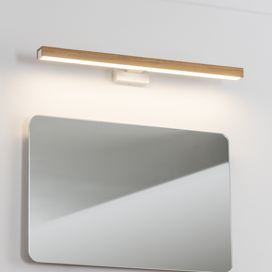 Brilagi - LED Badkamer spiegelverlichting WOODY MIRROR LED/12W/230V 60 cm IP44 eiken/wit