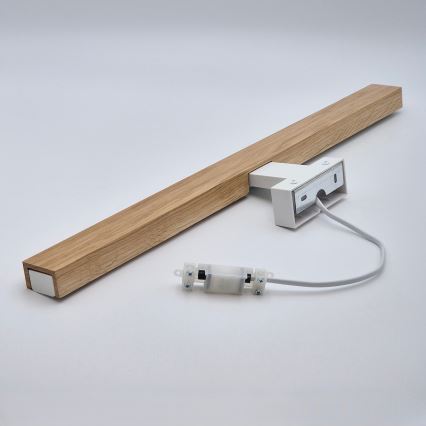 Brilagi - LED Badkamer spiegelverlichting WOODY MIRROR LED/12W/230V 60 cm IP44 eiken/wit