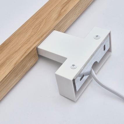 Brilagi - LED Badkamer spiegelverlichting WOODY MIRROR LED/12W/230V 60 cm IP44 eiken/wit