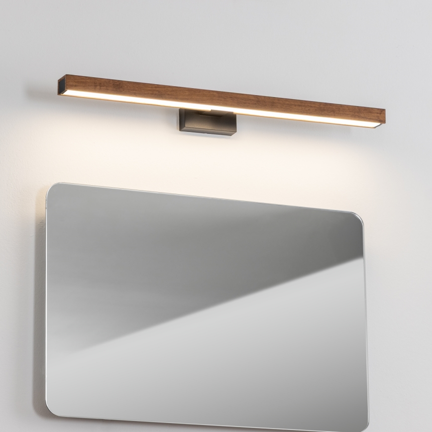 Brilagi - LED Badkamer spiegelverlichting WOODY MIRROR LED/12W/230V 60 cm IP44 eiken kers/zwart