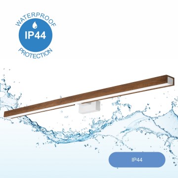 Brilagi - LED Badkamer spiegelverlichting WOODY MIRROR LED/15W/230V 90 cm IP44 eiken kers/wit