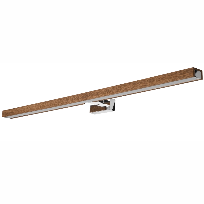 Brilagi - LED Badkamer spiegelverlichting WOODY MIRROR LED/15W/230V 90 cm IP44 eiken kers/glanzend chroom