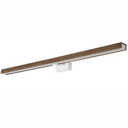Brilagi - LED Badkamer spiegelverlichting WOODY MIRROR LED/15W/230V 90 cm IP44 eiken walnoot/wit