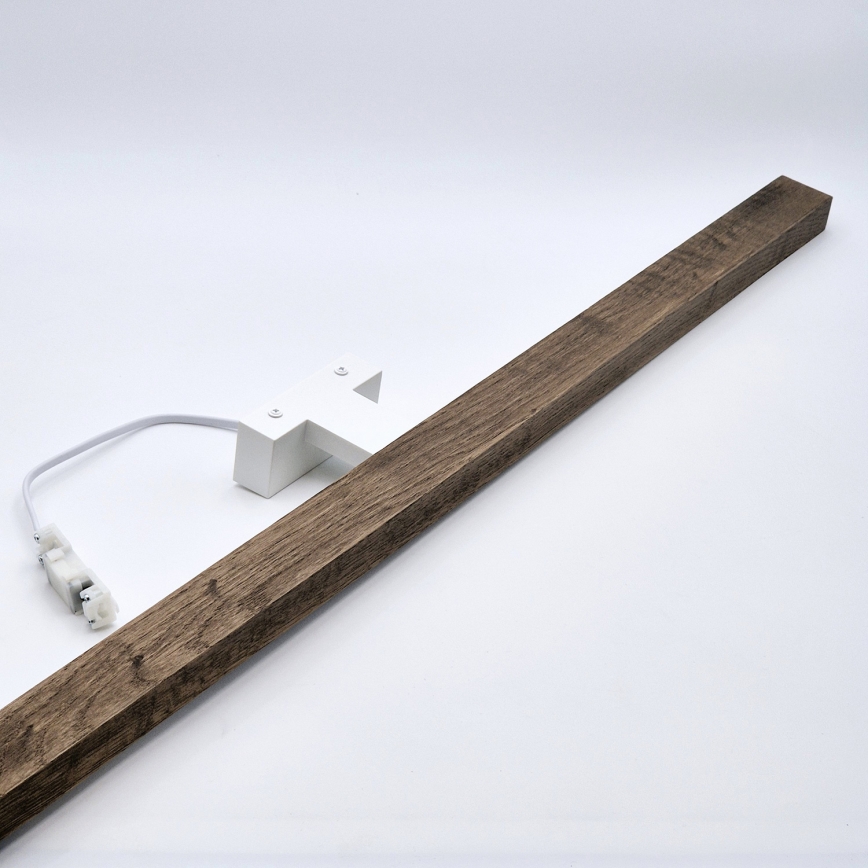 Brilagi - LED Badkamer spiegelverlichting WOODY MIRROR LED/15W/230V 90 cm IP44 eiken walnoot/wit