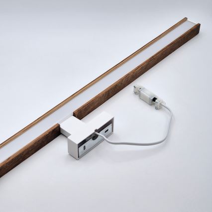Brilagi - LED Badkamer spiegelverlichting WOODY MIRROR LED/15W/230V 90 cm IP44 eiken kers/wit