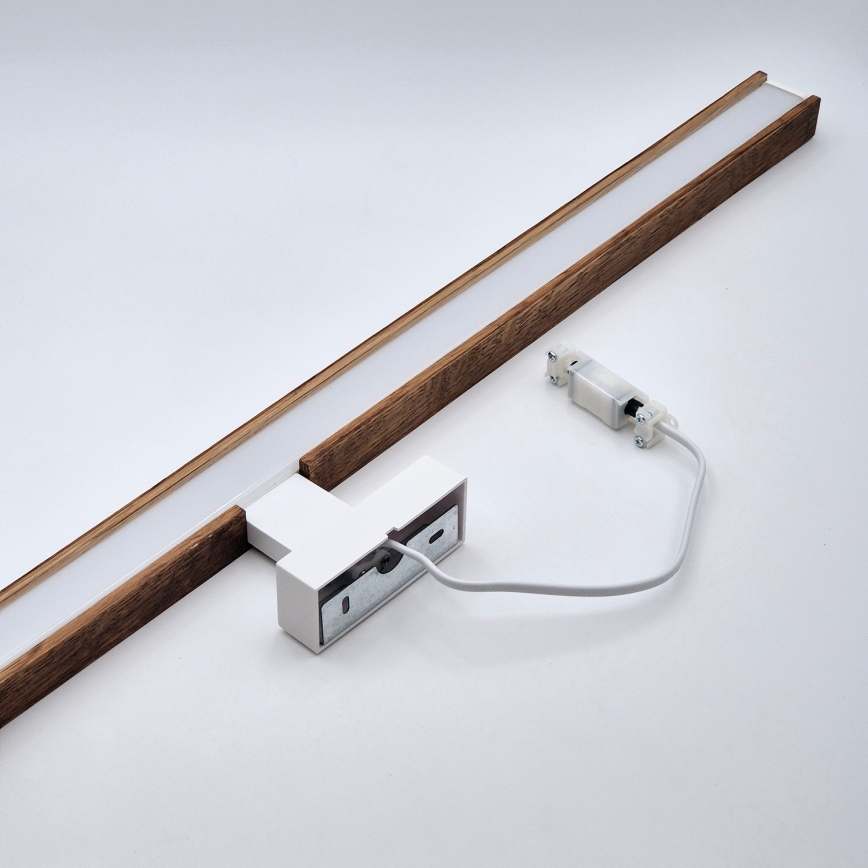Brilagi - LED Badkamer spiegelverlichting WOODY MIRROR LED/15W/230V 90 cm IP44 eiken kers/wit