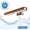 Brilagi - LED Badkamer spiegelverlichting WOODY MIRROR LED/8W/230V 40 cm IP44 eiken kers/glanzend chroom