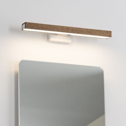 Brilagi - LED Badkamer spiegelverlichting WOODY MIRROR LED/8W/230V 40 cm IP44 eiken walnoot/wit