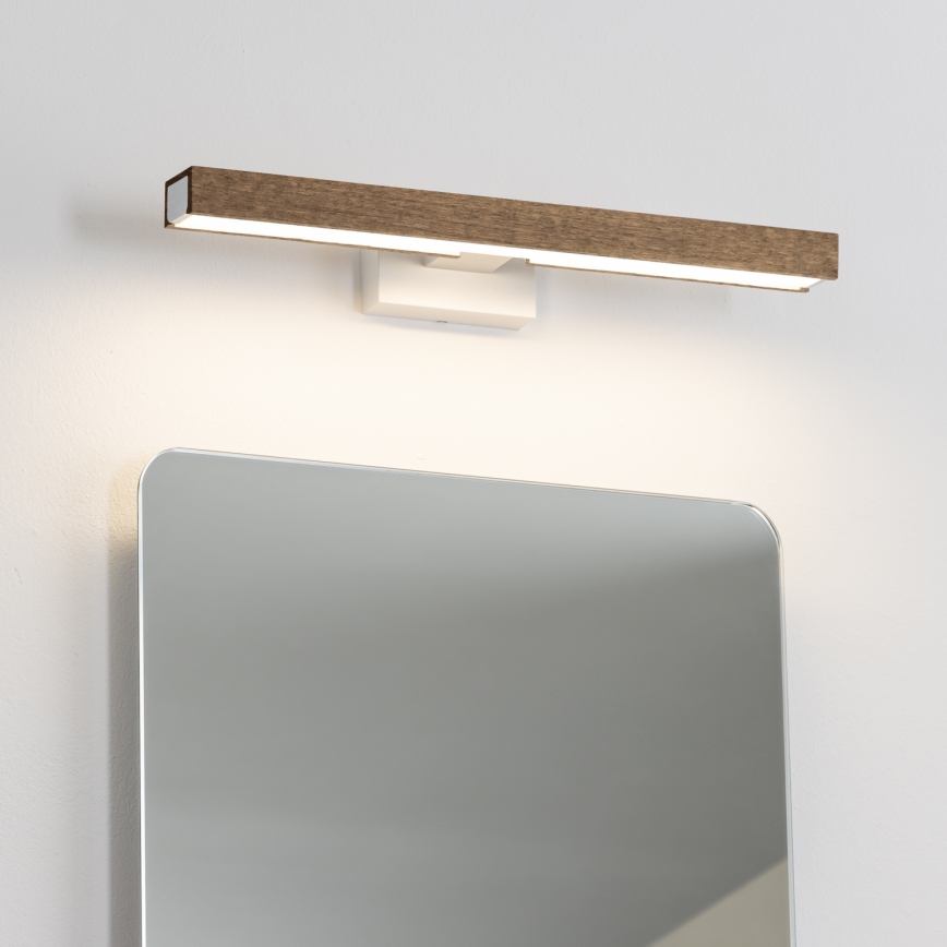 Brilagi - LED Badkamer spiegelverlichting WOODY MIRROR LED/8W/230V 40 cm IP44 eiken walnoot/wit